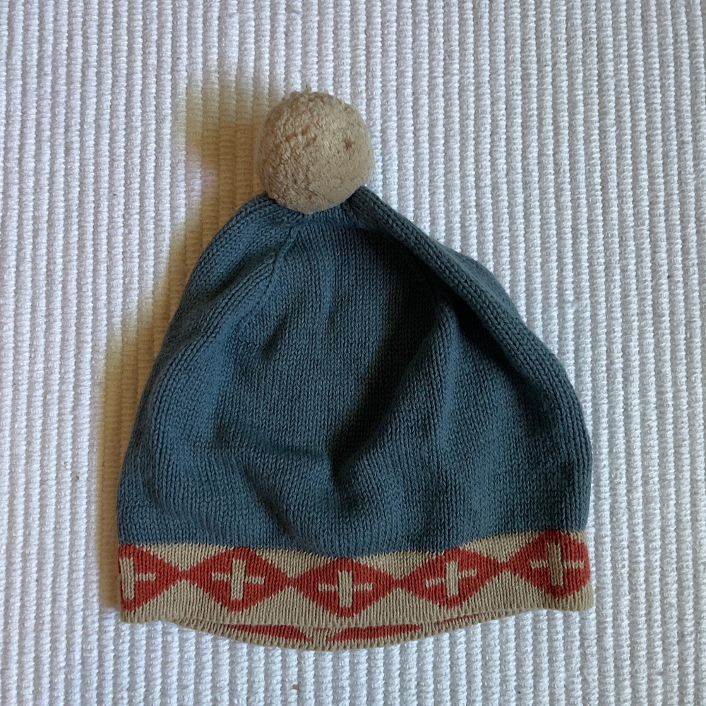 Infant Pendleton knit beanie